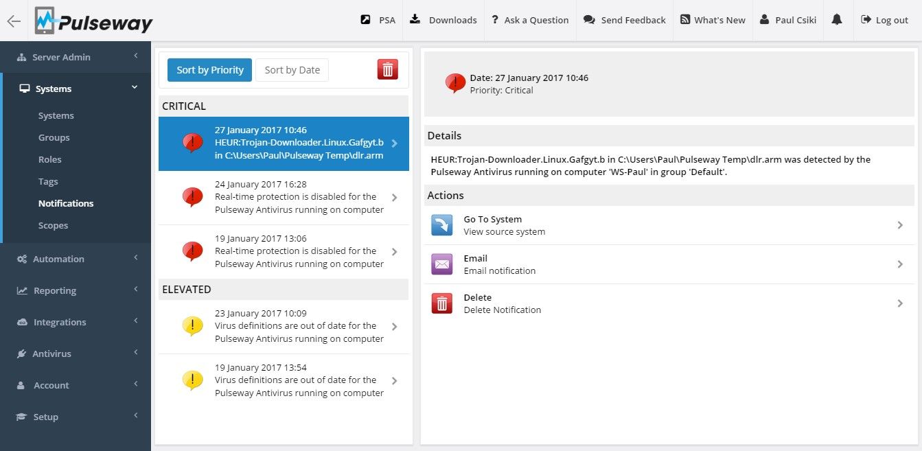 Antivirus Notifications Antivirus Notifications